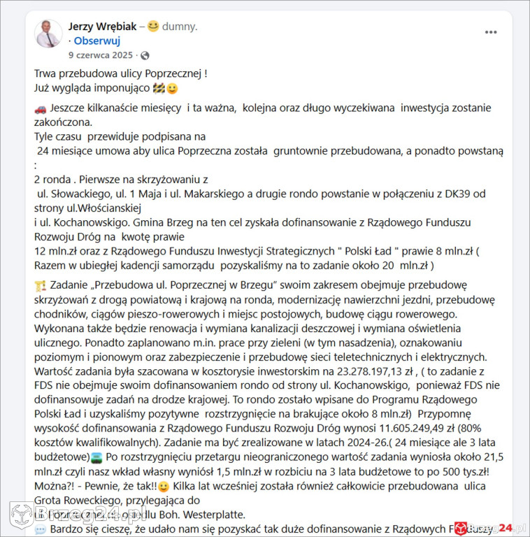 Wrębiak „dotrzymał słowa” cztery lata po decyzji