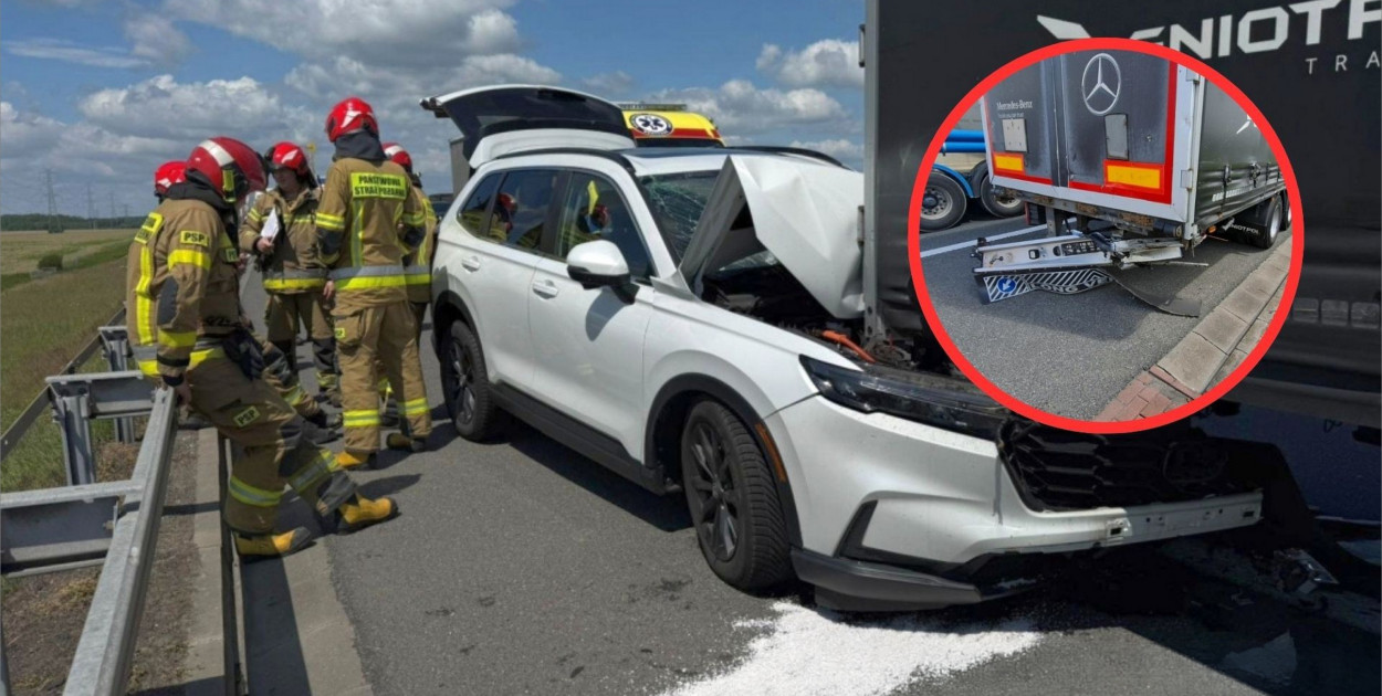 Wypadek na A4 pod Jankowicami