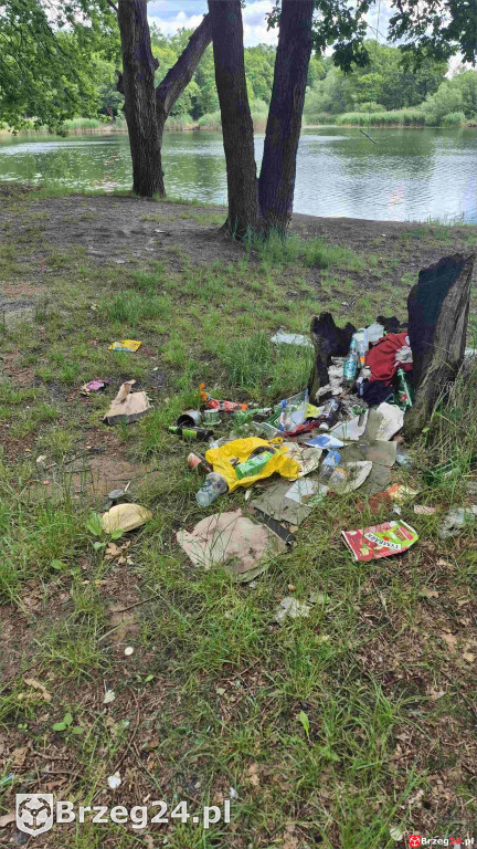 Po weekendzie zostawili góry śmieci