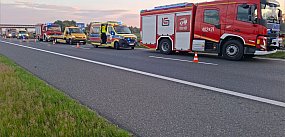 Wypadek na A4 pod Przylesiem. Najpierw sarna, potem zde