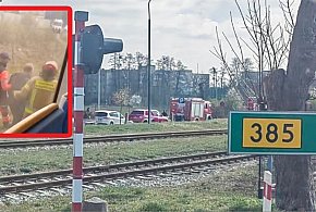 Grodków. Dramat na torach z happy endem. Mężczyzna pod pociągiem przeżył