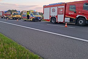 Wypadek na A4 pod Przylesiem. Najpierw sarna, potem zderzenie dwóch aut, ranni tra