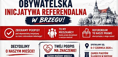 Referendum w Brzegu. Mieszkańcy zaczynają zbierać podpisy