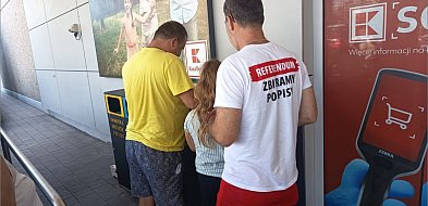 Już ponad 2000 podpisów pod referendum. Mimo upałów i internetowych ataków