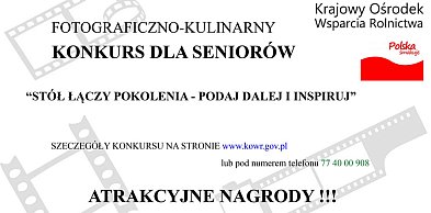 Konkurs fotograficzno-kulinarny dla Seniorów