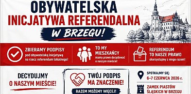 Referendum w Brzegu. Mieszkańcy zaczynają zbierać podpisy