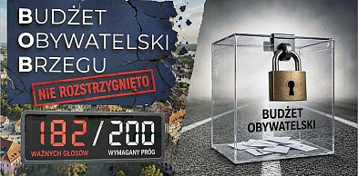 Budżet Obywatelski  Brzegu zakończył się klapą