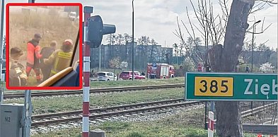 Grodków. Dramat na torach z happy endem. Mężczyzna pod pociągiem przeżył
