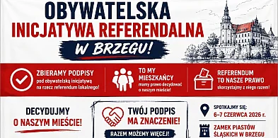Referendum w Brzegu. Mieszkańcy zaczynają zbierać podpisy