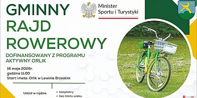 Lewin: Gminny Rajd Rowerowy już 16 maja. Trasa liczy około  20 kilometrów