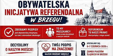 Referendum w Brzegu. Zaczynają zbierać podpis