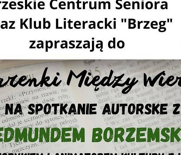 Edmund Borzemski w Brzegu. Spotkanie w Kawiarence Między Wierszami
