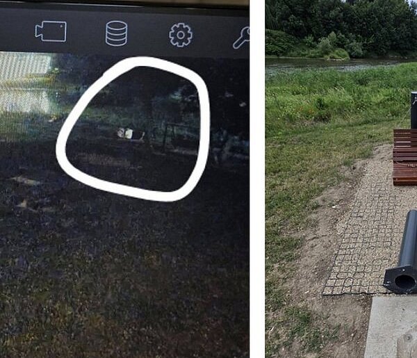 Wandale zniszczyli strefę relaksu przy Marinie. Wszystko nagrał monitoring