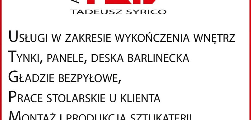 TEDART Tadeusz Syrico - Usługi budowlane
