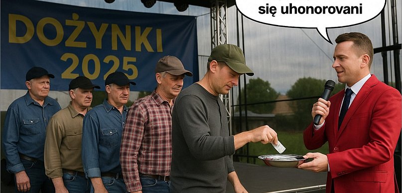  Rolnik bankomatem, burmistrz Krok wodzirejem. Grodkowska…