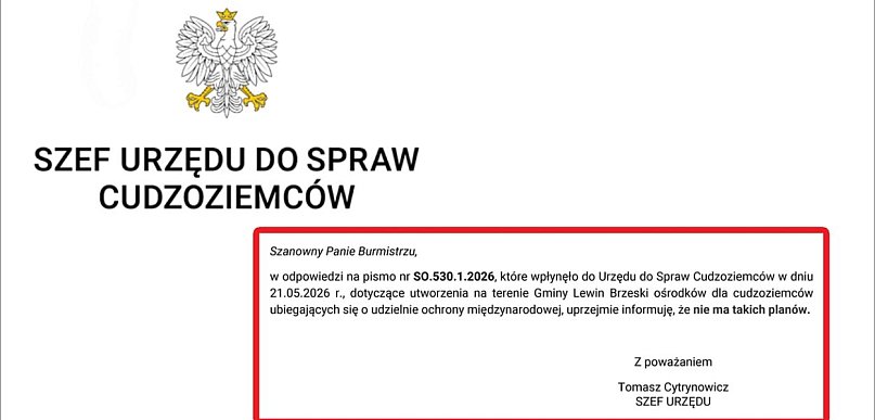Jasne stanowisko urzędu. Lewin bez planów na ośrodki dla cudzoziemców