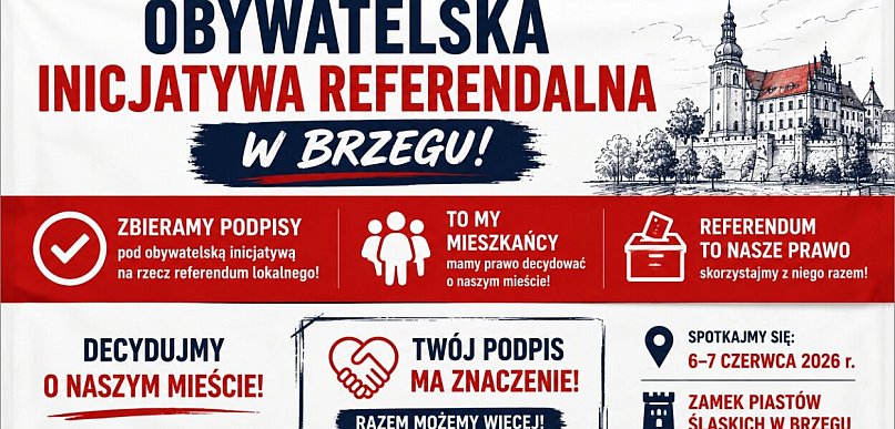 Referendum w Brzegu. Mieszkańcy zaczynają zbierać podpisy
