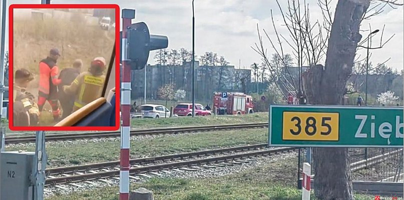 Grodków. Dramat na torach z happy endem. Mężczyzna pod pociągiem przeżył