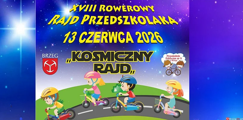 Kosmiczny Rajd Przedszkolaka. W sobotę mali rowerzyści opanują Brzeg