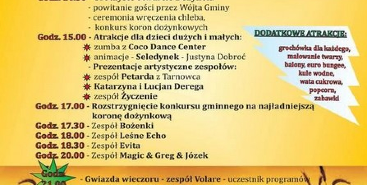 Weekendowy Informator Imprezowy 28-30.08.2015