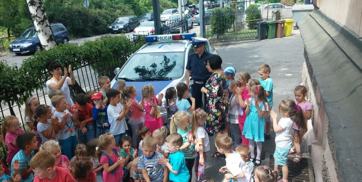 Spotkanie z policjantem w PP8 - wakacje tuż, tuż..