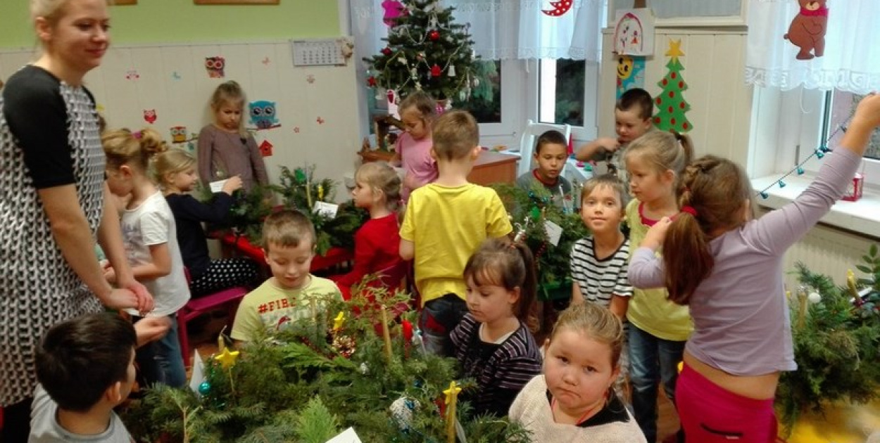 Stroiki Świąteczne w Przedszkolu w Kościerzycach