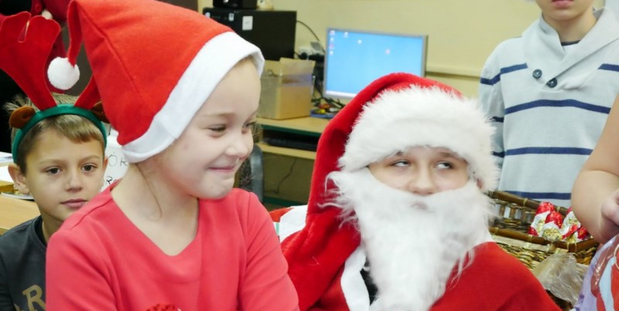 Mikołaj w PSP w Olszance...