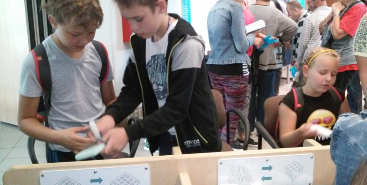 Ósemka na wystawie "Eksperymentuj" Centrum Nauki Kopernik