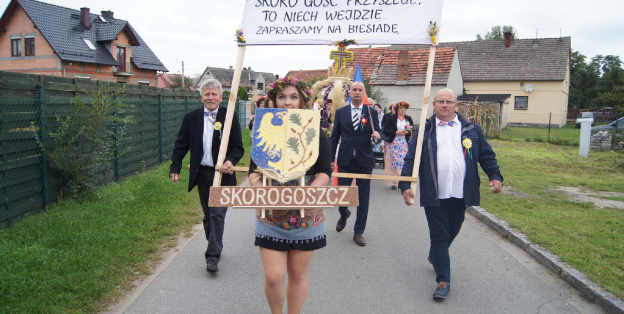 Skorogoszcz na dożynkach powiatowych w Lubszy