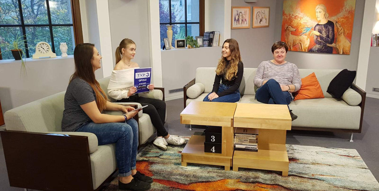 Wizyta uczniów Ekonomika w TVP3 Opole