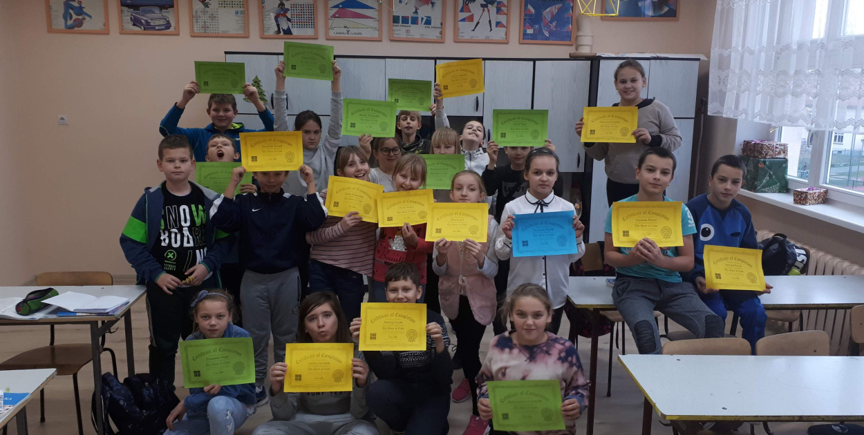 "Godzina Kodowania" w Publicznej Szkole Podstawowej w Lewinie Brzeskim