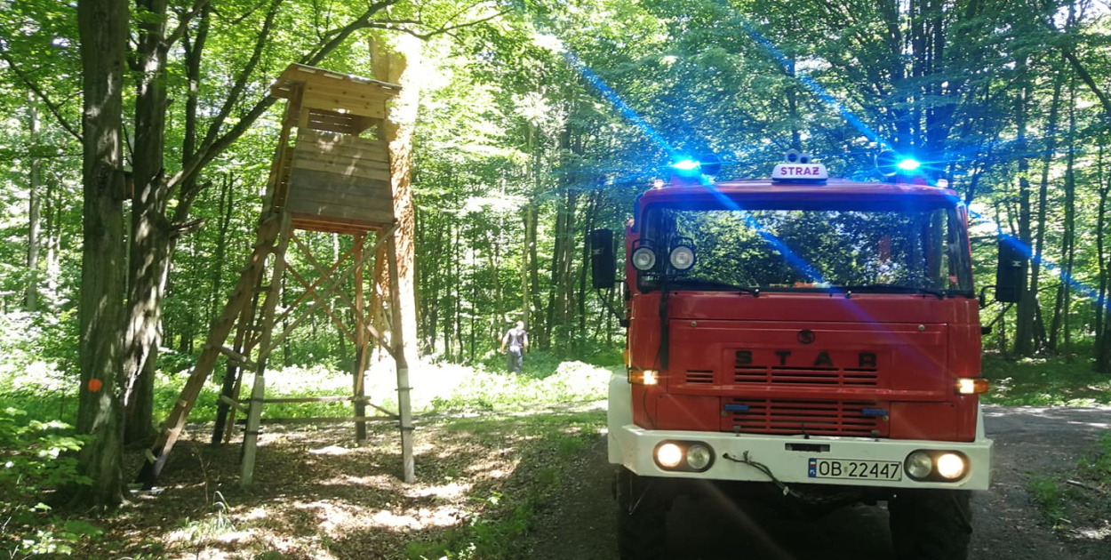  Strażacy doskonalili swoje umiejętności w poruszaniu się po terenach…