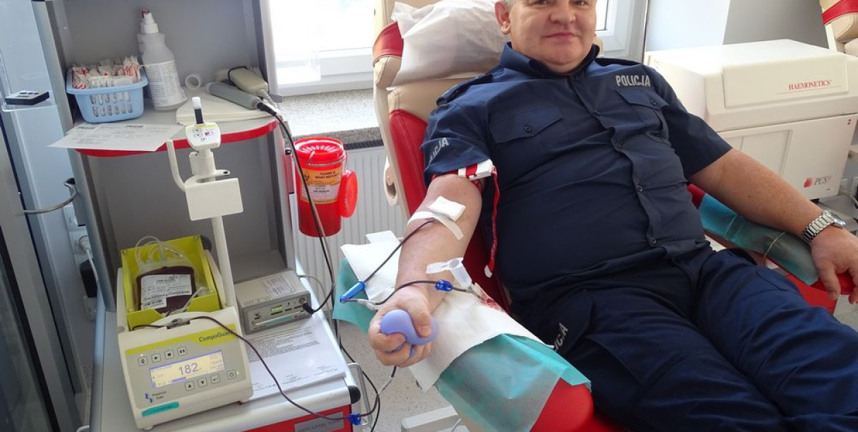 Akcja "100 litrów krwi na 100-lecie Policji" dotarła do Brzegu