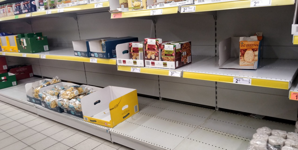  Koronawirus - szał zakupowy i panika w brzeskich sklepach, marketach i…