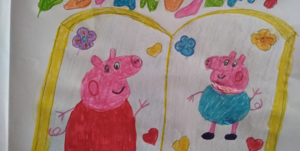 Dzieci z PP1 w Lewinie Brzeskim dziękują bibliotekarzom za ich pracę!