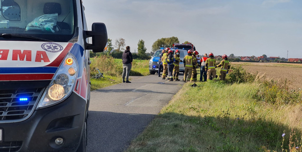 Rowerzystka ukarana mandatem po zderzeniu z motocyklistą