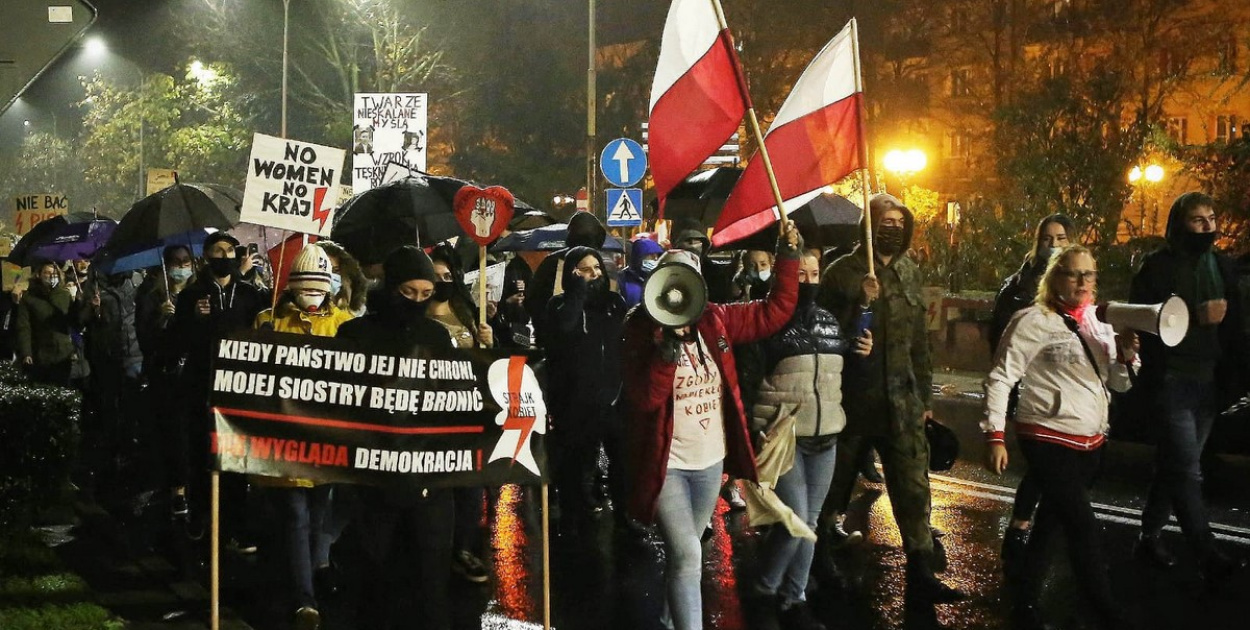 Protest w Brzegu. 30-10-2020 [FOTOGALERIA]