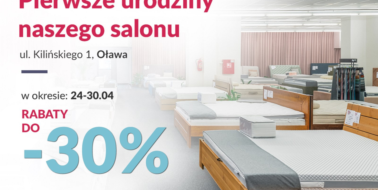 Świętujemy pierwsze urodziny salonu Sypialnioland.pl w Oławie!