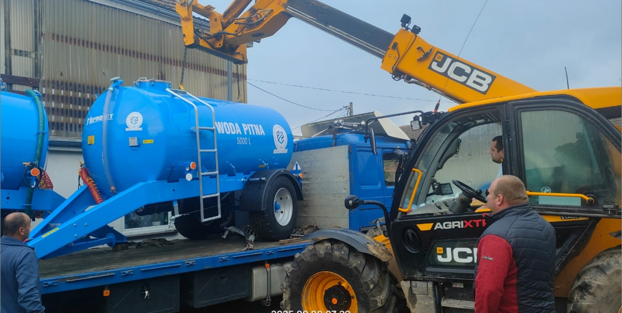 Nowy wóz do przewozu wody w Olszance. Gmina lepiej przygotowana na kryzysy