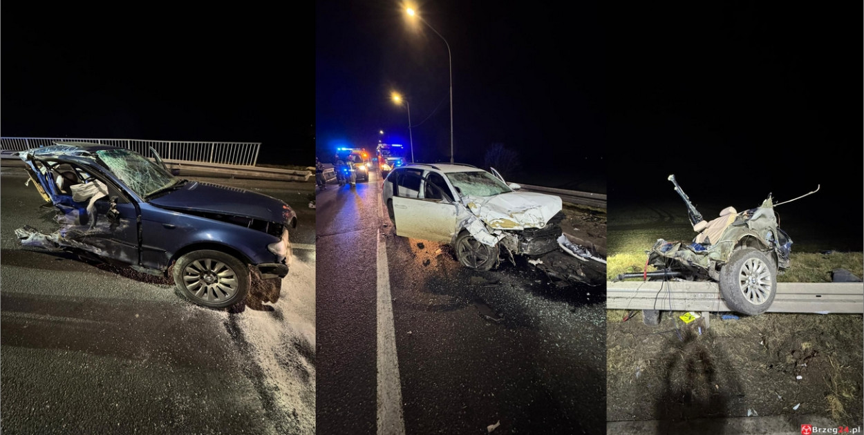 Samochód rozerwany na dwie części. Policja podała pierwsze ustalenia.