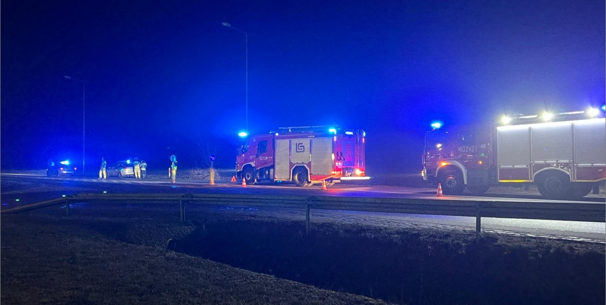 Grodków. Samochód potrącił pieszego na obwodnicy