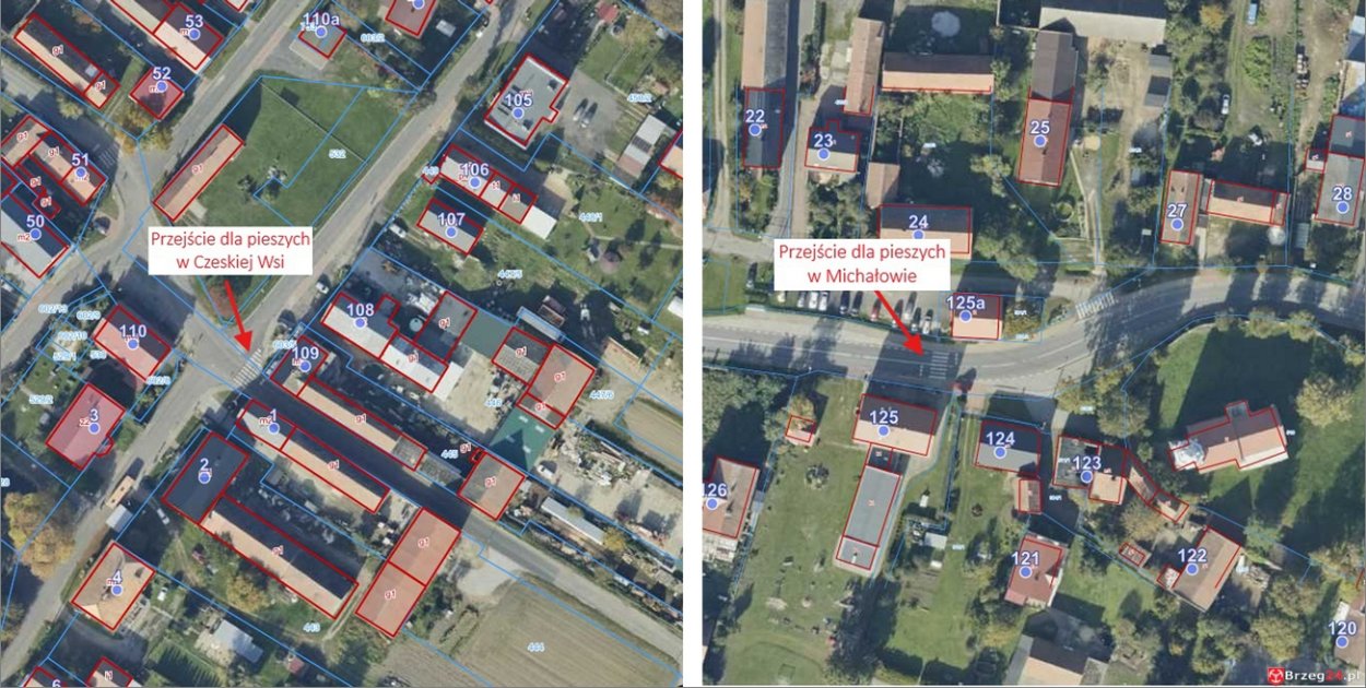 Super Zebra w Gminie Olszanka. Nowe przejścia w Michałowie i Czeskiej Wsi