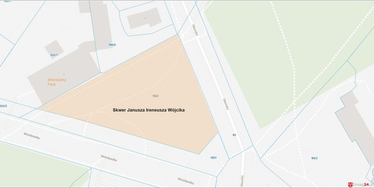 Skwer między Oławską a Wrocławską z nową  nazwą To hołd dla Janusza Wójcika