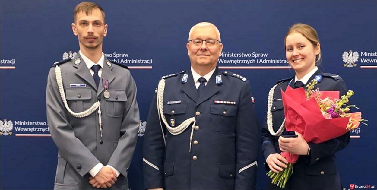 Brzescy policjanci z prestiżowym odznaczeniem za bohaterstwo