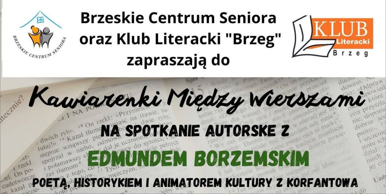 Edmund Borzemski w Brzegu. Spotkanie w Kawiarence Między Wierszami