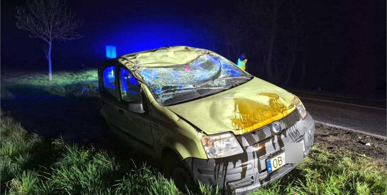 Dachowanie na krajowej 94. 18-latka straciła panowanie nad autem