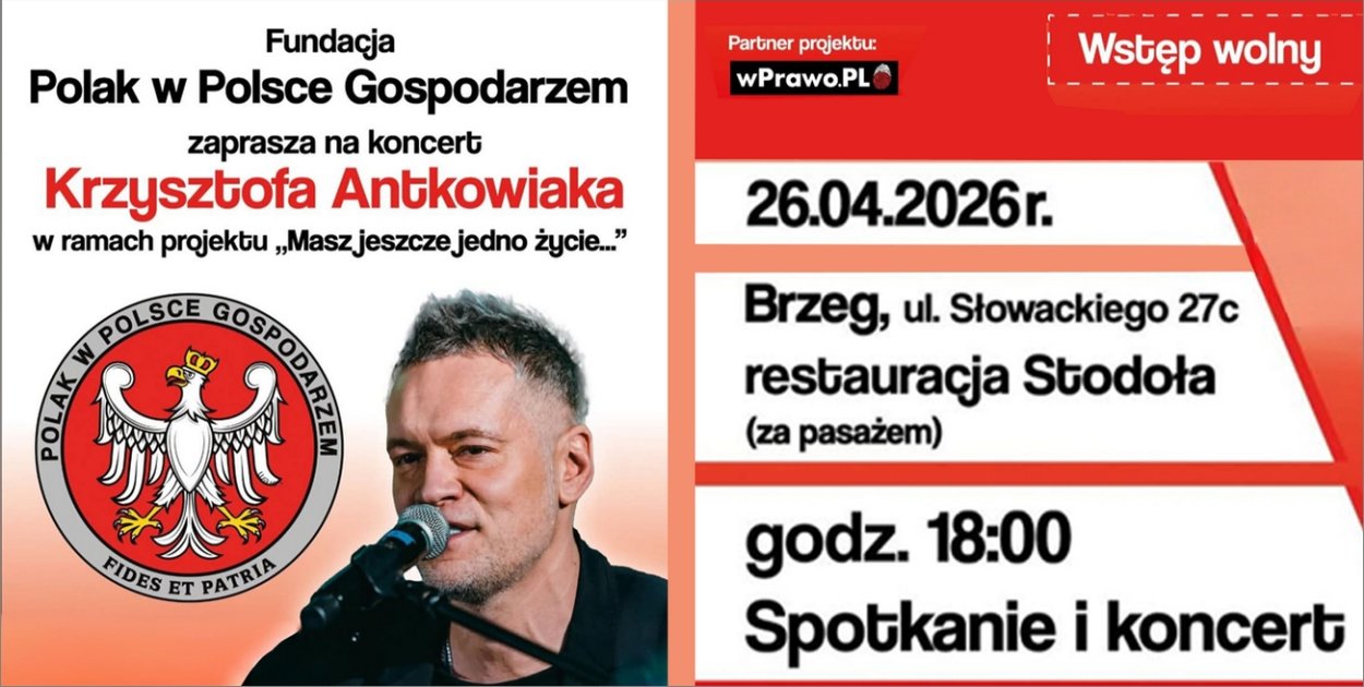 Krzysztof Antkowiak w Brzegu. Muzyka i ważny przekaz