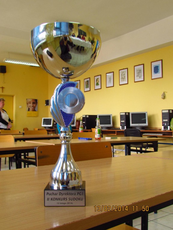 II Konkurs „Mistrz Sudoku” dla szkół podstawowych w Publicznym Gimnazjum nr 1             w Brzegu.