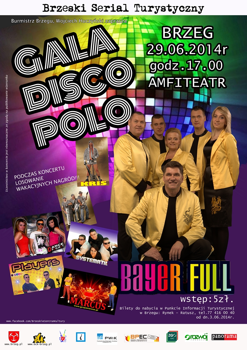 Dzisiaj od 17.00 – Gala Disco Polo w brzeskim amfiteatrze !