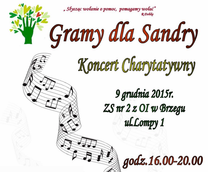 Koncert charytatywny dla Sandry